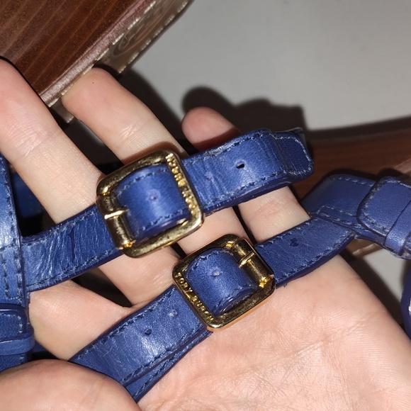 Tory Burch Women’s wedges Royal Blue size 10.5 - Picture 15 of 16